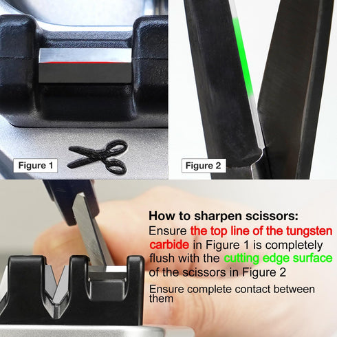 SHARPAL 191H Pocket Knife & Scissors Sharpener, Kitchen Chef Sharpening Tool for Straight and Serrated Knives – Repairs, Restores, and Sharpens Bl...