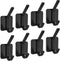 Adhesive Hooks - Stick Wall Hooks for Towel Robe Coat Bathroom,Bedroom,Kitchen - Black 4 Pack...