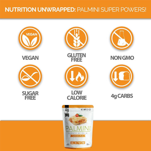 Palmini Lasagna Noodles | Low-Carb Pasta, Low-Calorie Hearts of Palm Pasta | Keto Pasta, Gluten Free, Vegan, Non-GMO, Plant Based Pasta, Healthy N...
