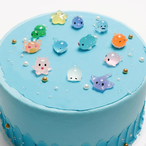 Exasinine 28 Pcs Glowing Marine Animal Figurines Mini Turtle Resin Starfish Aquarium Fish Tank Undersea Animal Landscaping Miniature Fairy Garden ...