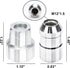 CARTMAN Universal Chrome Wheel Lock Set(M12 x 1.5 Thread Size), 4 Locks / 1 Key, Antitheft Tire Lock Set for Cars...