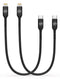 GALVANOX Short iPhone Charging Cable (2 Pack) Apple MFi Certified USB C to Lightning 1ft Braided Charger Cords Compatible with iPhone 11/12/13/14 ...
