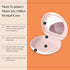 Aligner/Retainer Case with Built-In Mirror & Magnetic Lock - Premium Silicone-Lined Case Holder with Vent Holes for Aligners, Retainers, Mouth Gua...