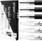 EBOT Acrylic Paint Pen White Black, 6 Pack Black Paint Markers for Rock Wood Fabric Plastic Leather Glass Stone Metal Canvas,Water-Based Acrylic P...