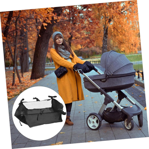 Stroller Bottom Storage Bag Pushchair Bottom Basket Stroller Storage Bag Stroller Bottom Basket Wagon Accessories Nappy Storage Pouch Truck Oxford...