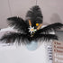 Shekyeon Black 10-12inch 25-30cm Ostrich Feather Home Decoration DIY Craft Pack of 10...