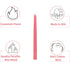 CandleNScent Taper Candles | Tapered Candlesticks - dripless 10 Inch unscented | Pink | 4 Pack...