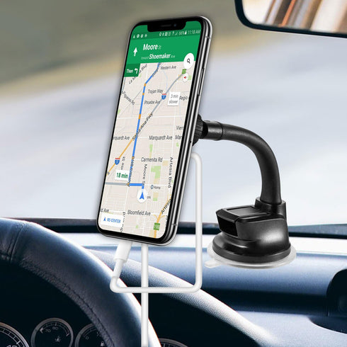 CELLET Flexible Arm, Magnetic Dash and Windshield Mount Smartphone Holder Strong Sticky Suction Cup Compatible with iPhone 14 Pro Max mini 13 12 1...