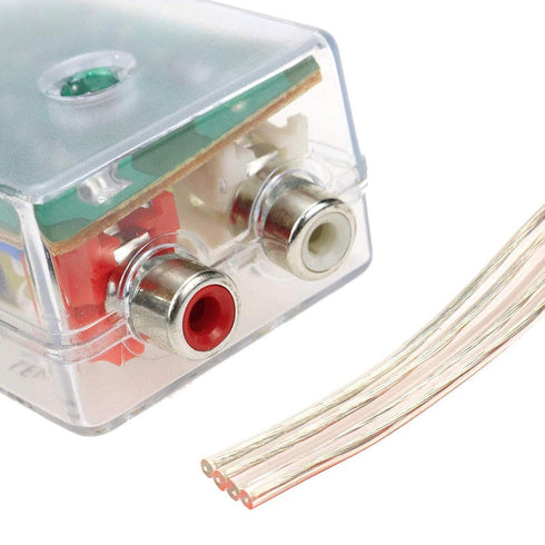 2 Pcs High to Low Speaker Impedance Converter Audio Signal Adapter for Speaker Output to RCA Line Control Car Amplifier Wiring...