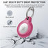 4 Pack IPX8 Waterproof Airtag Keychain with Airtag Holder Case,Full Body Shockproof,Anti-Scratch Cover Air tag for Cat,Dog,Keys,Luggage,Wallet?Bla...