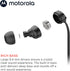 Motorola Earbuds 3-S Wired Earbuds with Microphone - Corded in-Ear Headphones, Comfortable Lightweight Silicone Ear Buds, Non-Tangle Flat Cable, 9...