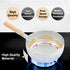 Nonstick Saucepan 1.7 Quart Japanese Yukihira Saucepan With Wooden Handle And Silicone Mixing Spoon,Multipurpose Pot, Aluminum Alloy, Silver (7.1 ...