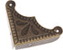 dophee Antique Brass Box Corner Covers, Decorative Corner Protectors Guards Edge Covers for Jewelry Box Chest Table Desk Photo Frame Panal, 1.53"x...