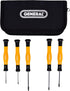 General Tools ESD5 5 Piece Precision Screwdriver Set with Insulated Handles for Use on Electrical Components - Black and Yellow...