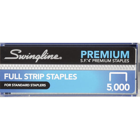 Swingline Staples, S.F. 4, Premium Staples for Desktop Staplers, 1/4" Length, 210/Strip, 5000/Box (35450)...