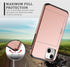 SAMONPOW Compatible with iPhone 13 Case with Card Holder Dual Layer Hybrid Wallet Case Heavy Duty Protection Shockproof 13 Case for Women Men Anti...
