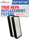 LifeSupplyUSA True HEPA Filter Replacement Compatible with Honeywell HEPAClean HRF-C2, Filter C Air Purifier (2-Pack)...