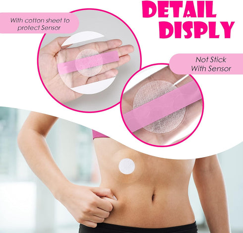 Nuanchu 48 Pack Sensor Covers Compatible with Freestyle Libre 1/2/3,Waterproof CGM Sensor Patches, Glucose Monitor Protector Long Lasting Without ...