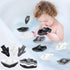 Leeleelon® Mold-Free Floating Boats Bath Toys for Toddlers 1-3, 9 Pack, No Hole Bath Toys for Babies 6-12 Months, Water Table Toys, Bath Toys for ...