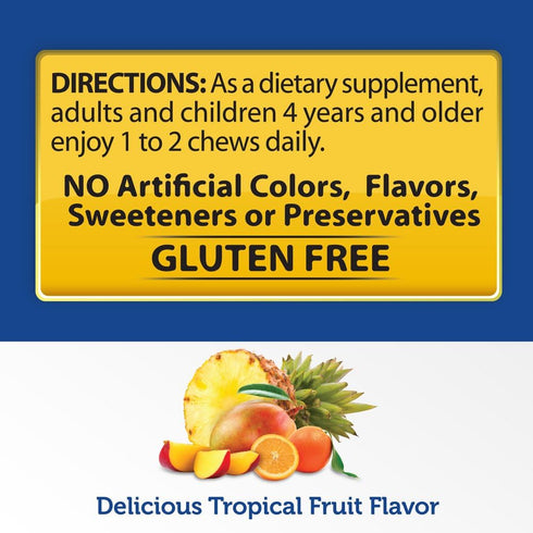 Healthy Delights Naturals, Turmeric Curcumin Soft Chews, Promotes Healthy Inflammatory Response, Delicious Tropical Fruit Flavor, 30 Count...