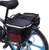 Keenso Double Rear Bag Large Capacity Waterproof Side Rear Bike Bags for Outdoor Riding, Camping, 25L, Black and Red...