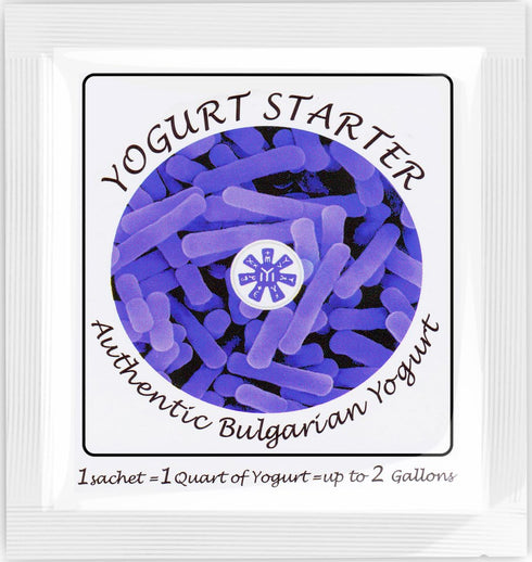 Yogurt Starter Cultures - Pack of 12 Freeze-dried Culture Sachets for Authentic Bulgarian Yogurt (12)...