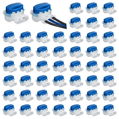 Electrical IDC 314-BOX Pigtail 3 Wire Connectors, EEEkit Self-Stripping Moisture-Resistant Pigtail Connectors for 22-14 AWG Cables, Robotic Lawn M...