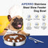 Slow Feeder Dog Bowls 304 Stainless Steel, 2 Cups Metal Food Bowls, Water Bowl for Small & Medium Sized Dogs, Fun Bloat Stop Pet Fast Eaters...