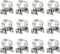 Glarks 12Pack 9-11mm Stainless Steel Mini Fuel Injection Hose Clamps Adjustable Pipe Hose Clip Tube Clamps Set (11/32''-7/16'' Dia)...
