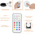 2 Pack Battery Operated Light Bulbs, 13 RGB Color Battery Powered LED Light Bulb with Remote Control, Dimmable E26 Screw in Puck Lights for Non El...
