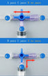 6pcs Disposable Medical Valve 3-Way Stopcocks with Luer Connections Male Lock for School Projects, Hobbies DIY Experimental Research Projects...