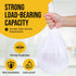 Small Trash Bags 4 Gallon - 100 Count 4 Gallon Trash Bag, White Small Garbage Bags, Unscented Bathroom Trash Bags Kitchen Office, Thickened & Stro...
