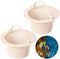 2 Pcs Pool Skimmer Basket with Handle, Leaves Removal Swimming Pool Filter Replacement Basket, Plastic Pool Strainer Basket for Swimming Pools Cle...