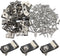 Wire Fence Clips 100 Pcs Fence Wire Clamps Stainless Steel Fencing Mounting Clips with 100 Pcs Stainless Steel Screws for 12-16 Gauge Welded Wire ...
