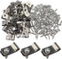 Wire Fence Clips 200 Pcs Fence Wire Clamps Stainless Steel Fencing Mounting Clips with 200 Pcs Stainless Steel Screws for 12-16 Gauge Welded Wire ...