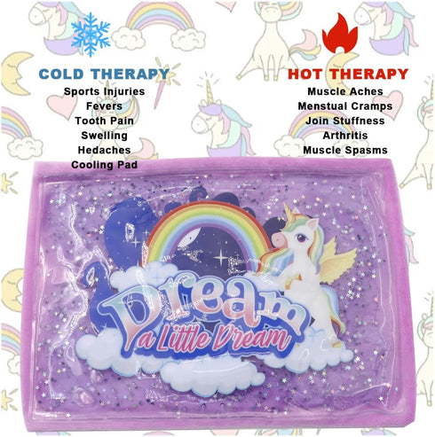 Cooling Ice Pack, Cute gel Ice Pack for Baby?Large Ice Pad, Children's Sleeping Head Cooling Ice Pack,Ice Pack for hot Flashes, Baby Colic Pack?10...