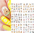 12 Sheets Rabbit Nail Stickers Animal Water Transfer Nail Decals Holographic Art Sticker Decal Rabbit Butterfly Flower Nail Art Design for Women G...