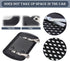 1 PC Car Visor Makeup Mirror with Clip, 6.65In x 4.33In Portable Durable Glass ABS Vehicle Sun-Shading Mirror, Universal Waterproof Automotive Rea...