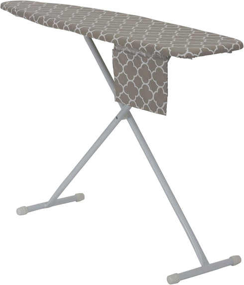 Household Essentials 80098 Ironing Board Cover | 100% Cotton | Gray Trellis...