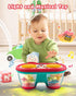 Baby Toys for 6 to 12 Months, Drum Musical Instruments Rotating Light Up Toys for 12-18 Months Kids, Tummy Time Toys for Baby 0-3-6-9 Months, Walk...