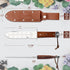 SHALL Hori Hori Garden Knife, Gardening Knife with Leather Sheath, Rosewood Handle & Hide Rope, 7” Stainless Steel Blade, Rope Cutting Edge, for D...