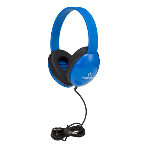 Egghead Heavy Duty Kids’ Headphone w/Tangle-Free Cord, Blue...