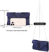 Labair Womens Evening Bag Pleated Satin Clutch Wedding Dressy Formal Handbag Crossbody Shoulder Bag...