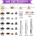 65Pcs 12.5mm Leather Snap Fasteners Kit, Including 6 Colors 60 Sets Leather Rivets with 4Pcs Fixing Tools and Soft Tape Measure, Metal Button Leat...