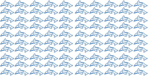 100Pcs Paper Clips, Dolphin Shaped Paper Clip Memo Note Clips Bookmark Clips Cute Paper Clips School Office Supplies...