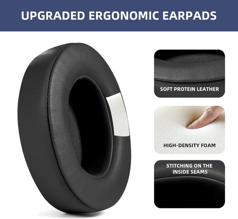 Earpads Cushions Replacement for Beats Studio 2 & Studio 3 Wired & Wireless On-Ear Headphones, Improved Comfort, Black......