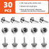 Boat Canvas Snaps Stainless Steel Screw Boat Cover Snaps Metal Snaps 3/8 Inch Socket Snap Screw Stud Canvas Snap Tool for Boat Covers (30 Pcs)...