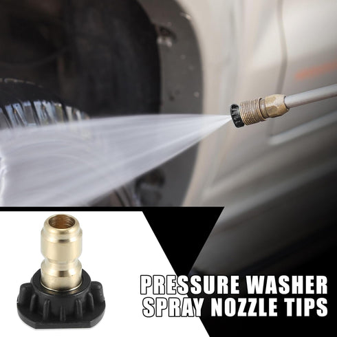 X AUTOHAUX High Pressure Washer Spray Nozzle Tips Quick Connector Black 5 Pcs...