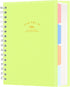 CAGIE Spiral Notebook College Ruled - 5 Subject Spiral Notebook with Tabs Dividers, 300 Pages A5 Small Spiral Notebook 5x7, Hardcover 5 Subject Co...