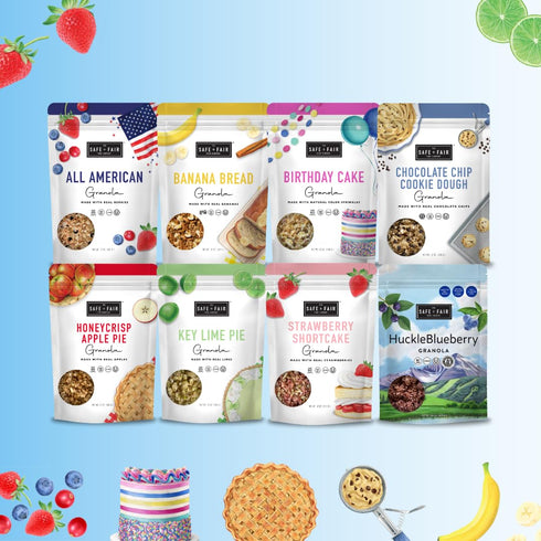 Safe + Fair Honeycrisp Apple Pie Granola – Gluten-Free, Vegan & Plant-Based Snack with Real Honeycrisp Apples, Whole Grains, Non-GMO, Kosher, No P...